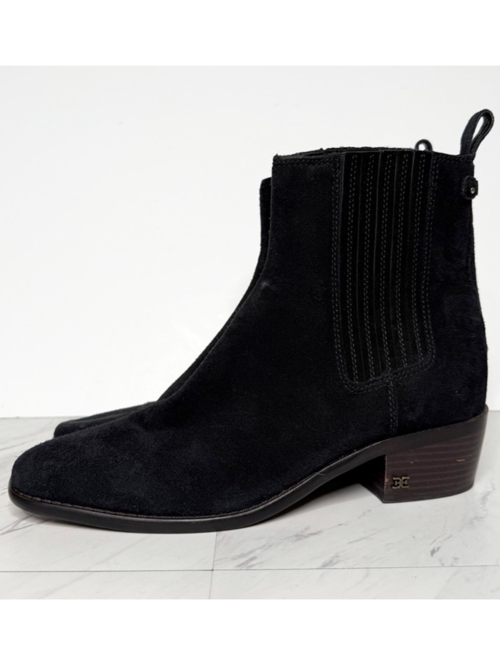 Sam Edelman Bronson Black Suede Bootie 9M